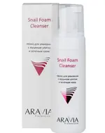 Aravia Professional Пенка для умывания, пенка для лица, 160 мл, 1 шт, с муцином улитки и зелёным чаем фото