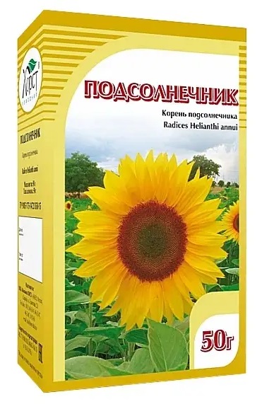 Подсолнечник корень, корни измельченные, 50 г, 1 шт. фото