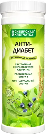 Сибирская клетчатка Анти-Диабет, 200 г, 1 шт. фото