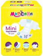 Мапсики Подгузники детские, р. mini, 14 шт, 3-6кг фото