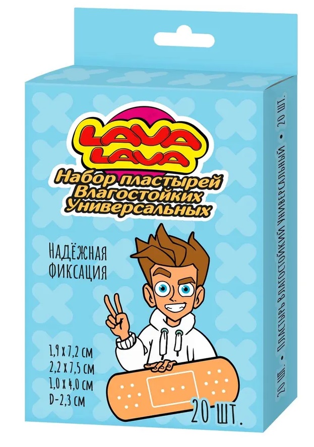 Lava Lava Набор пластырей влагостойких универсальных, набор, 20 шт. фото