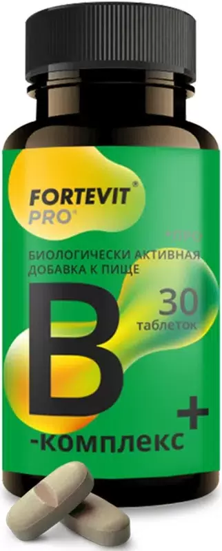 Фортевит PRO В-комплекс плюс, таблетки, 30 шт. фото