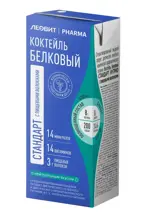 Леовит pharma Коктейль белковый стандарт с пищевыми волокнами, 200 мл, 1 шт, нейтральный фото