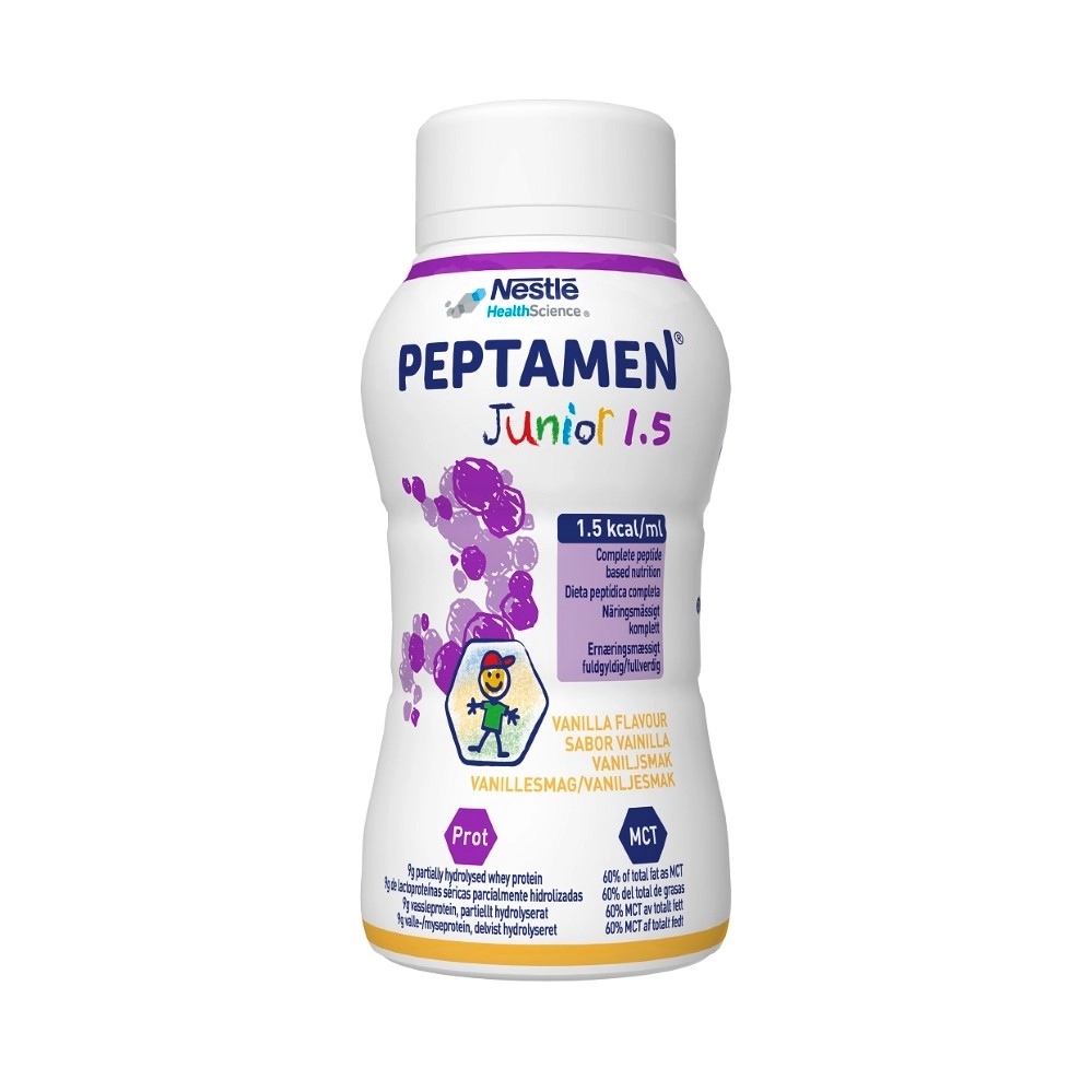 Peptamen junior 1,5 смесь для детей, 200 мл, 4 шт, с ароматом ванили фото