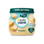 Фрутоняня детское пюре, пюре, 80 г, 1 шт, индейка фото