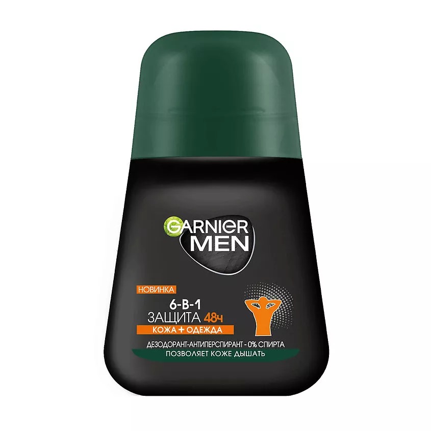 Garnier Men дезодорант-антиперспирант 6 в 1 48ч, ролик, 50 мл, 1 шт. фото