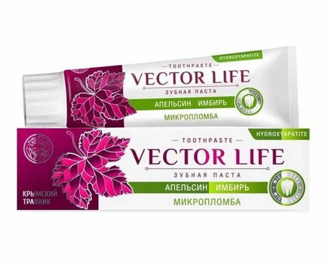 Крымский Травник VECTOR LIFE Зубная паста Микропломба, паста зубная, 100 г, 1 шт. фото
