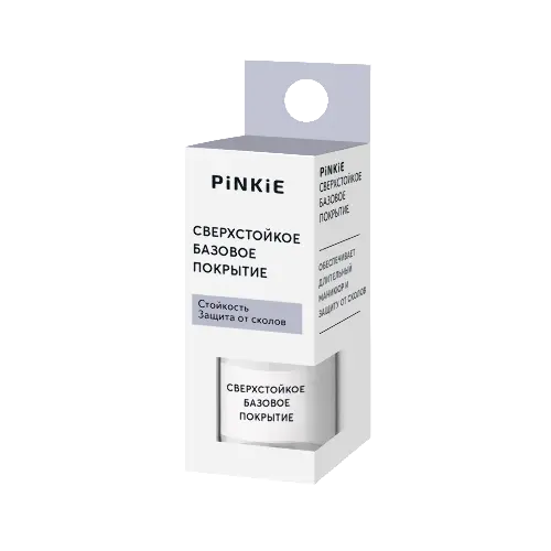 Pinkie сверхстойкое базовое покрытие, лак для ногтей, 6 мл, 1 шт. фото