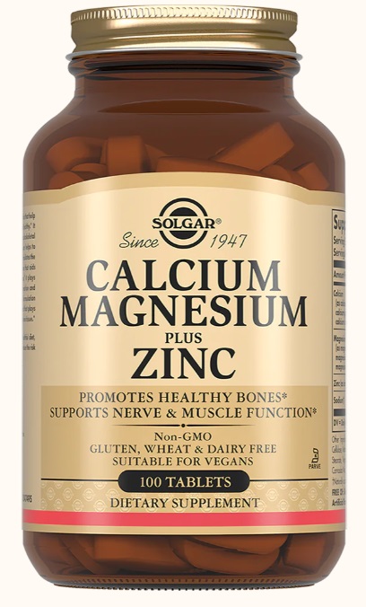 Solgar Кальций-Магний-Цинк, таблетки, 100 шт. фото