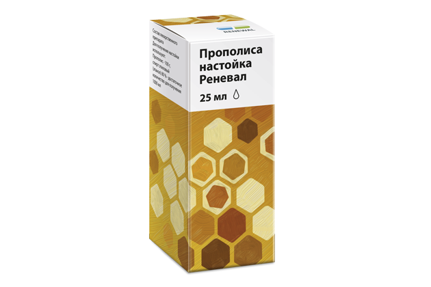 Прополиса настойка Реневал, настойка, 25 мл, 1 шт. фото