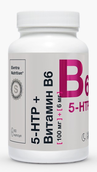 Elentra Nutrition 5-HTP + Витамин B6, капсулы, 60 шт. фото