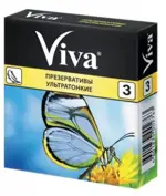 Презервативы Viva, презерватив, 3 шт, ультратонкие фото