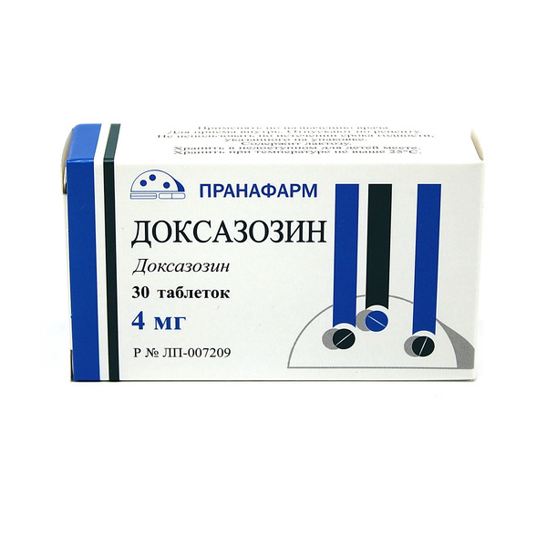 Доксазозин, 4 мг, таблетки, 30 шт. фото