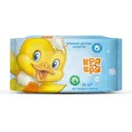 Кря-Кря салфетки влажные детские, салфетки гигиенические, 20 шт, с экстрактом алоэ фото