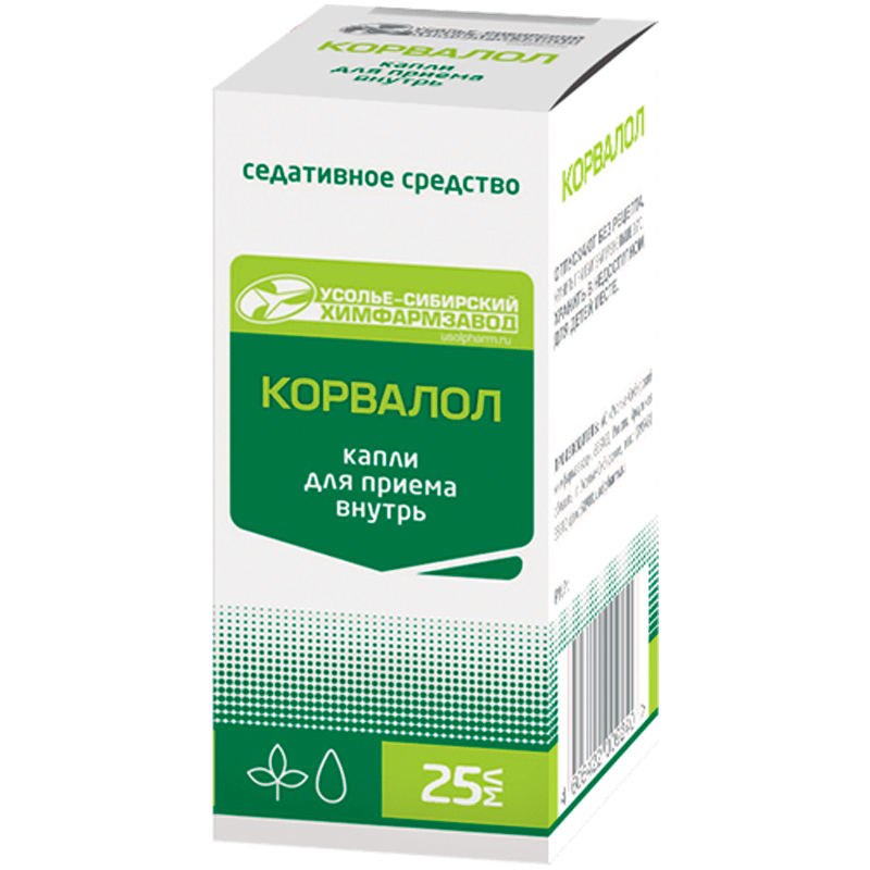 Корвалол, капли для приема внутрь, 25 мл, 1 шт. фото