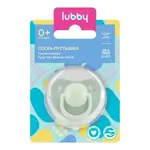 Lubby Соска-пустышка силиконовая с круглым соском, 0+ мес, 1 шт, арт. 31946, с мягким нагубником фото 1