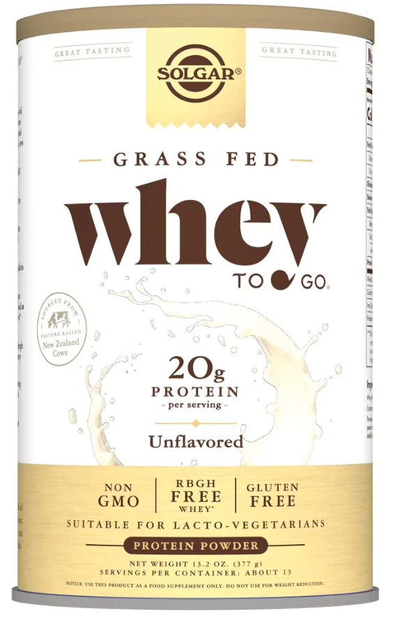 Solgar Белковая сыворотка Вэй ту гоу, 377 г, 1 шт, без ароматизатора фото