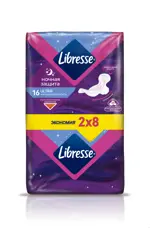 Libresse ultra night Прокладки с мягкой поверхностью, прокладки гигиенические, 16 шт, очень интенсивные выделения фото 2