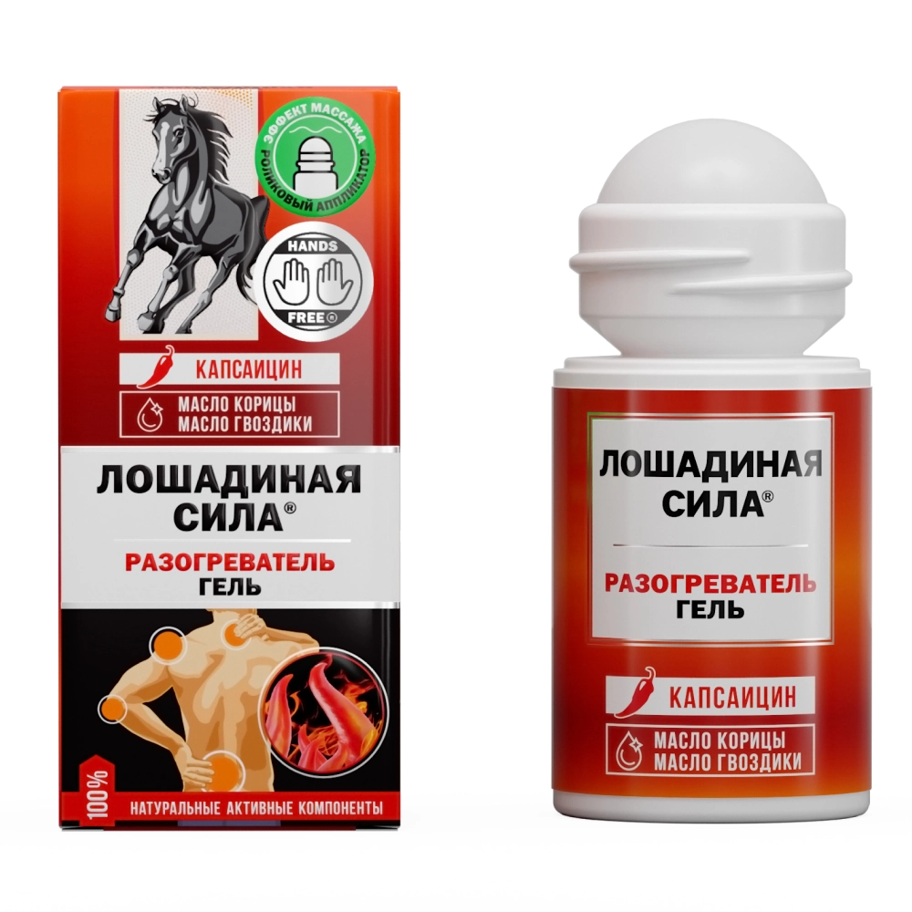 Лошадиная Сила Гель для тела Разогреватель, бальзам для наружного применения, 90 мл, 1 шт. фото