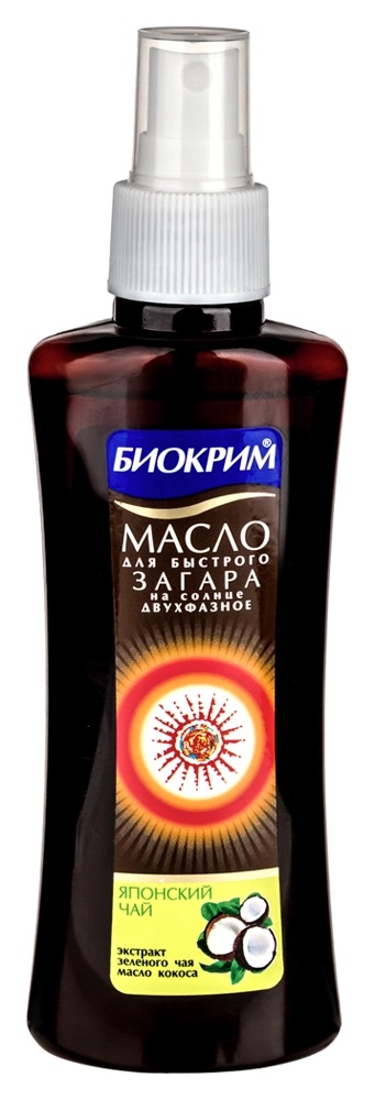 Биокрим масло для быстрого загара Японский чай, масло, 150 мл, 1 шт. фото