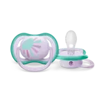 AVENT Ultra Air пустышка силиконовая ортодонтическая с футляром, 0-6 месяцев, 1 шт, арт. SCF086/04 фото 2