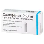 Салофальк, 250 мг, суппозитории ректальные, 10 шт. фото