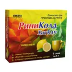 Риниколд ХотКап, порошок для приготовления раствора для приема внутрь, 5 г, 5 шт, лимон фото 2