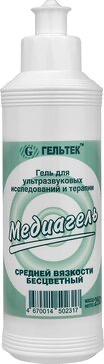 Медиагель гель для УЗИ, гель, 250 г, 1 шт, бесцветный, средней вязкости фото