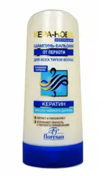 Floresan Кера-нова Шампунь-бальзам от перхоти, шампунь, 400 мл, 1 шт, Ф-202 фото
