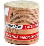 Lauma Бинт эластичный медицинский, 8 см х 1.7 м, 1 шт, с двумя фиксаторами, высокой растяжимости фото