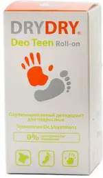 Dry Dry Deo Teen дезодорант для подростков, 50 мл, 1 шт, део-ролик фото