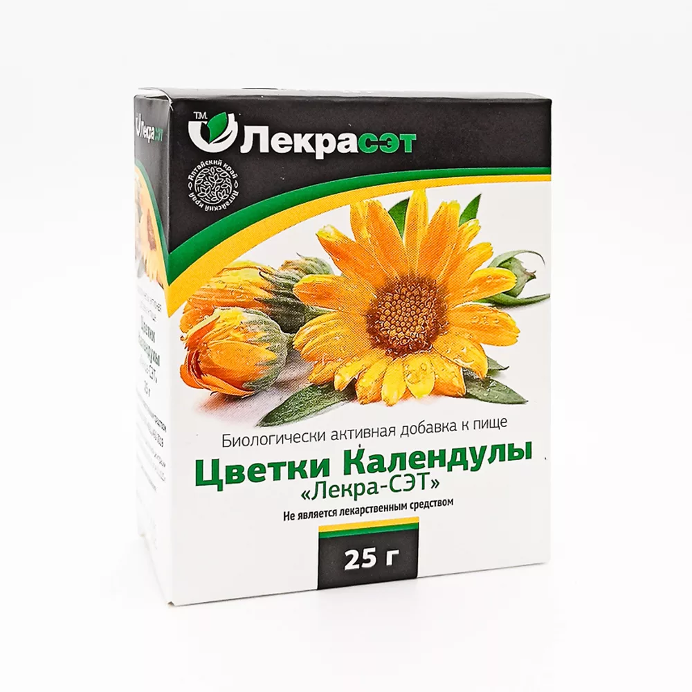 Цветки календулы, 25 г, 1 шт. фото