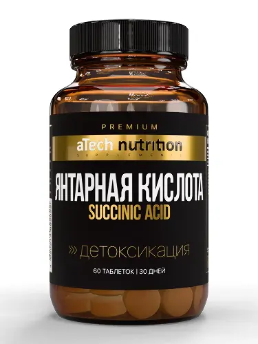 Atech nutrition premium Янтарная кислота, таблетки, 60 шт. фото