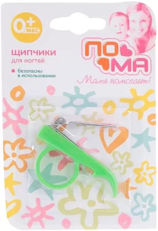 Пома щипчики для ногтей, 1 шт, цвет в ассортименте, арт. 3218 фото