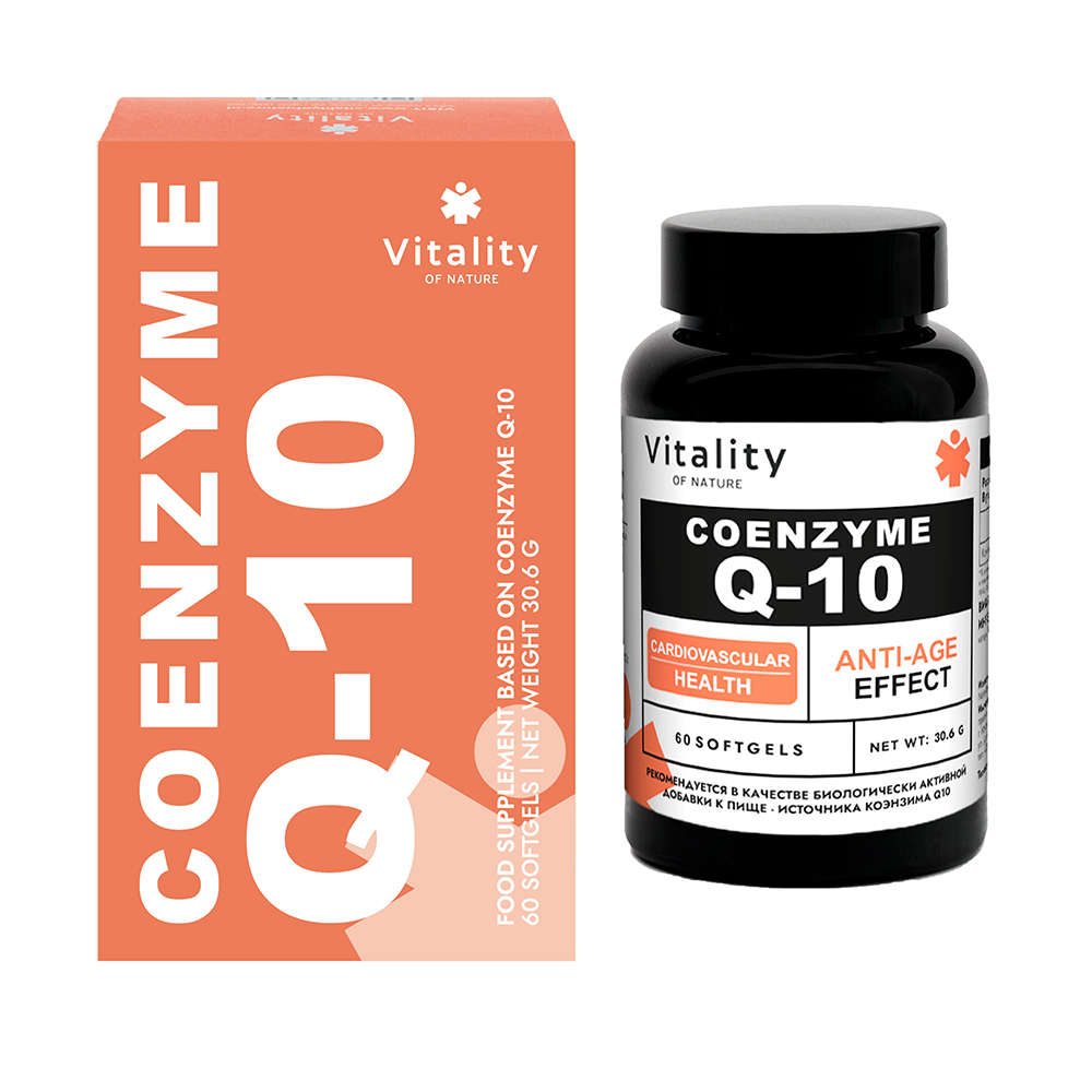 Vitality Коэнзим Q-10, капсулы, 60 шт. фото