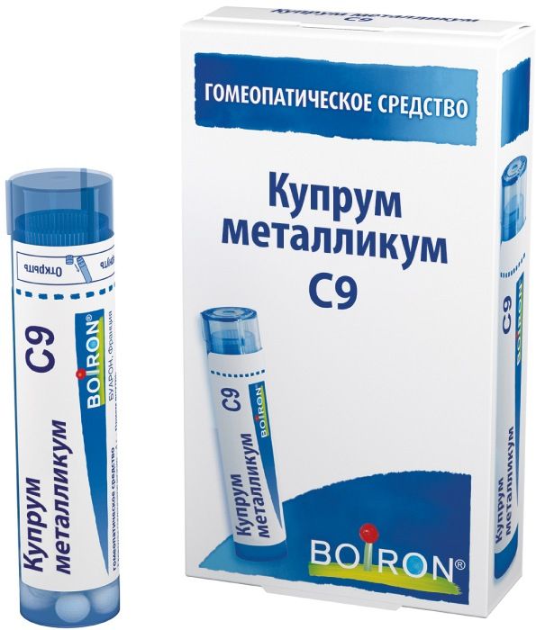 Купрум металликум С9, гранулы гомеопатические, 4 г, 1 шт. фото