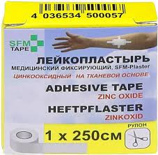 SFM-Plaster Пластырь фиксирующий, 1 см х 250 см, 1 шт, тканевая основа фото