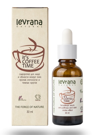 Levrana Сыворотка для лица It`s coffee time, сыворотка для лица и области вокруг глаз, 30 мл, 1 шт. фото