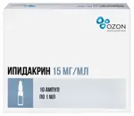 Ипидакрин, 15 мг/мл, раствор для внутримышечного и подкожного введения, 1 мл, 10 шт. фото