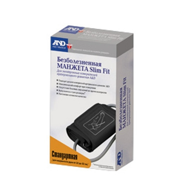 Манжета к тонометрам AND Cufbox-LA SlimFit, M, 1 шт, 22-32 см фото