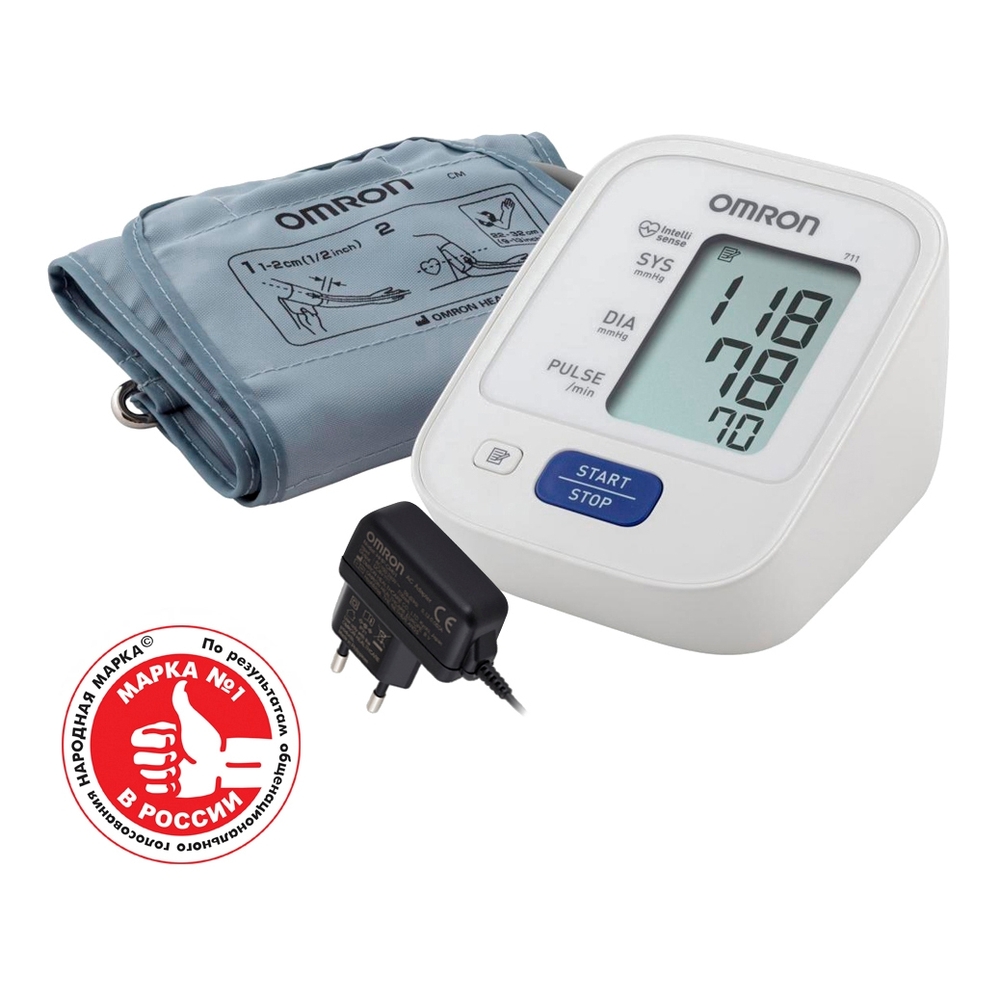Тонометр автоматический Omron 711 на плечо, 1 шт, арт. HEM-8712-CM2 фото