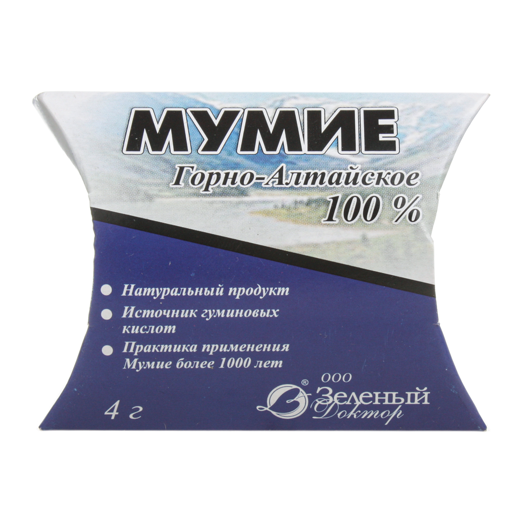 Мумие горно-алтайское, пластины лекарственные, 4г, 1 шт. фото