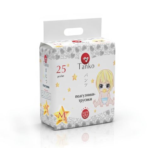 Tanko подгузники-трусики для детей, M, 25 шт, 6-11 кг фото