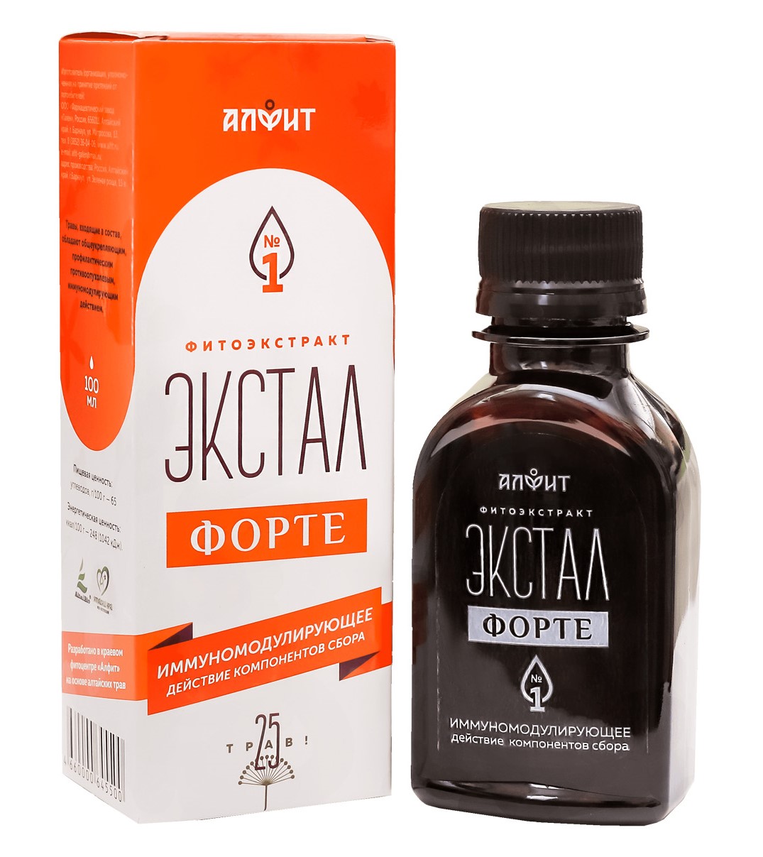 Экстал-1 форте иммуномодулирующий, сироп, 100 мл, 1 шт. фото