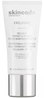 Skincode клеточный увлажняющий и матирующий тонирующий Защита и улучшение, крем, 30 мл, 1 шт, SPF 15 фото