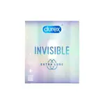 Durex Invisible Extra Lube, презервативы, 3 шт, гладкие фото