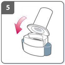 Инструкция по применению Онбрез Бризхалер, 150 мкг, капсулы с порошком для ингаляций, в комплекте с ингалятором Бризхалер, 30 шт. - схема 6
