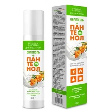 Облеполь+пантенол крем-пена для лица и тела, крем-пена, 100 г, 1 шт. фото