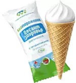 Десант Здоровья Биомороженое вафельный рожок, 45г, 1 шт, ваниль фото