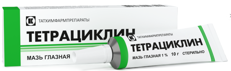 Тетрациклин, 1%, мазь глазная, 10 г, 1 шт. фото